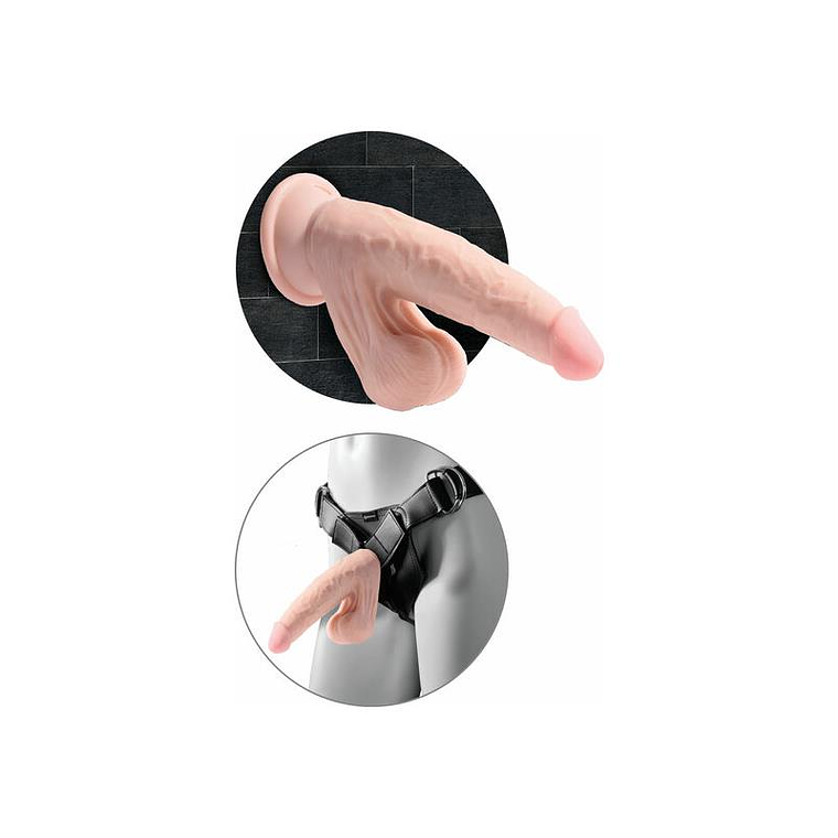 Triple Density Dildo Swinging Balls 8 4