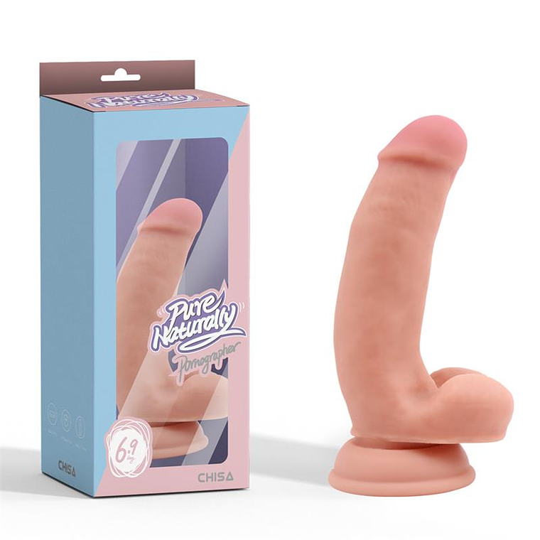 Pornographer Liquid Silicone Dual-Density Realistic Dildo 17.6 cm. 1
