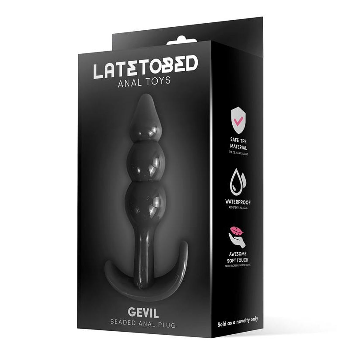 Gevil Anchor Butt Plug Black 2