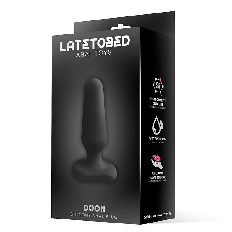 Doon Silicone Butt Plug Black 2
