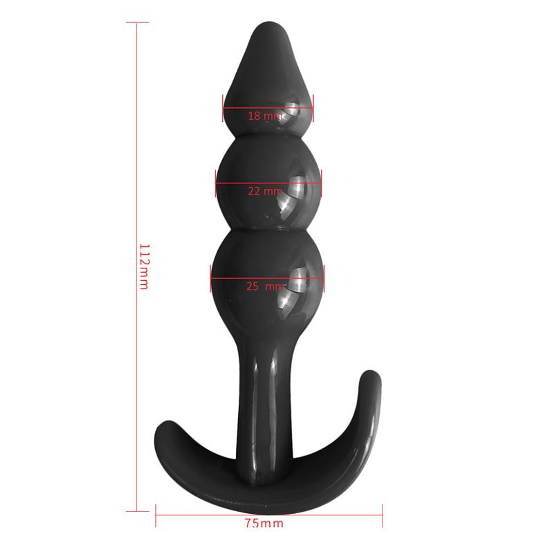 Gevil Anchor Butt Plug Black 7