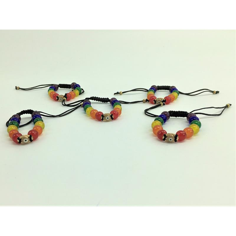 LGBT+ Pride and Turquish Eye Bracelet 1