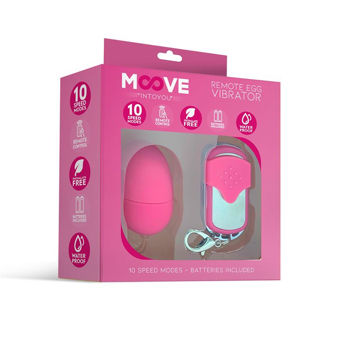 Vibrating Egg with Remote Control Mini Pink 2