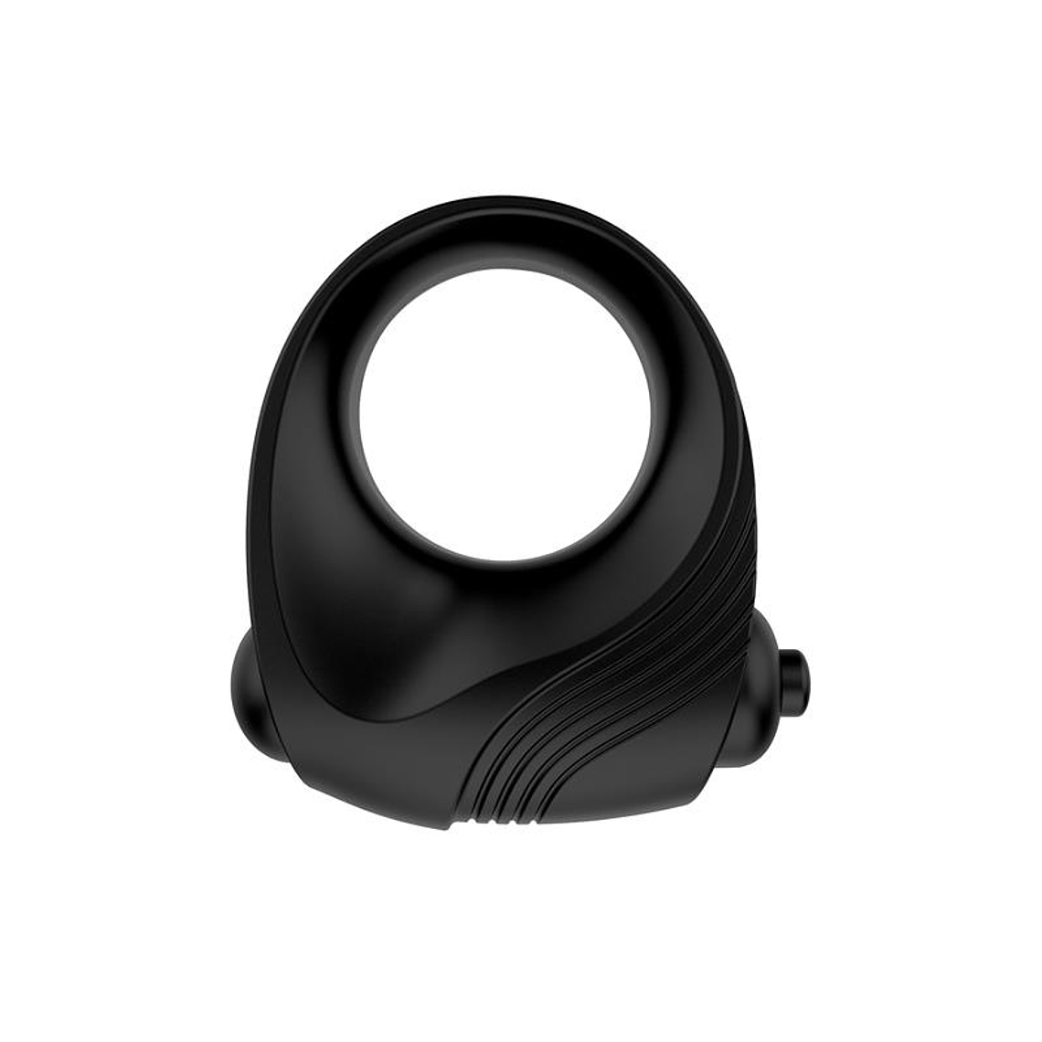 Romeri Ring + Vibrating Bullet Silicone Black 5