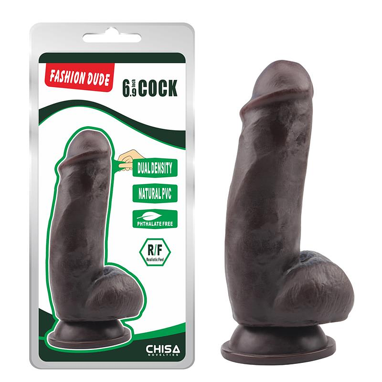 Dildo Dual Density Fashion Dude 17.5 x 4.9 cm Brown 1