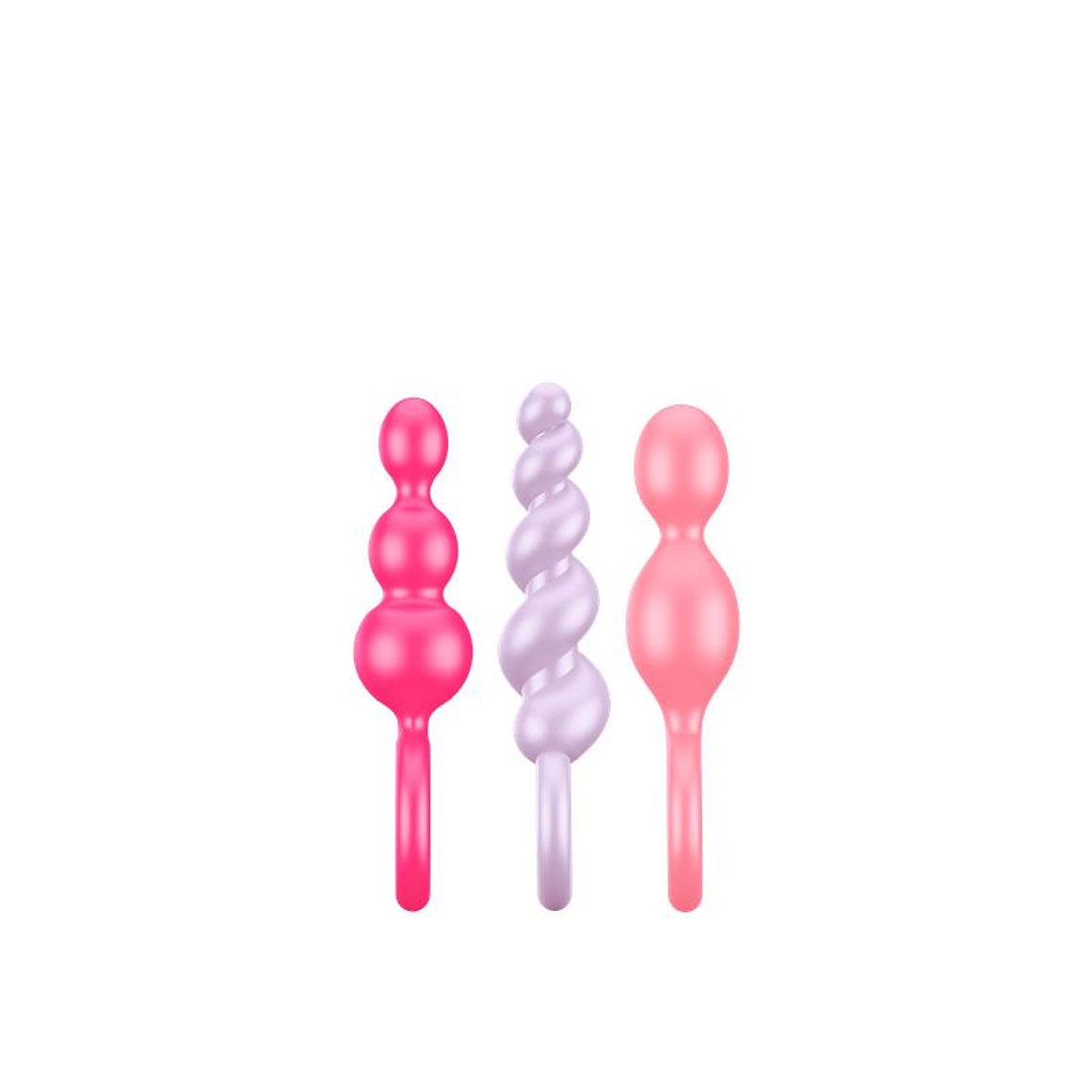 Pack 3 Plugs Silicone Colored 3