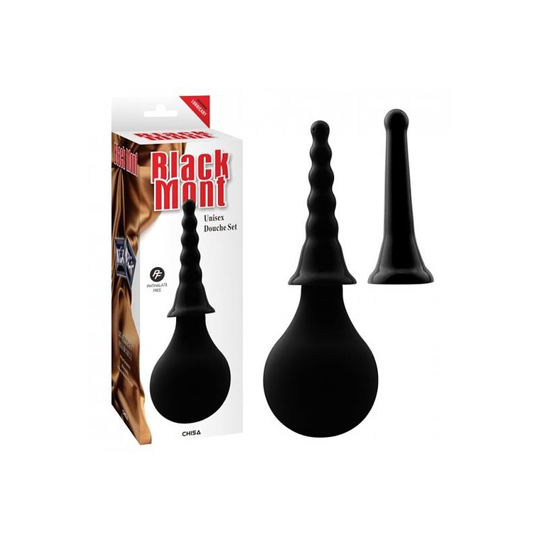 Anal Douche Set 15 cm Black 1