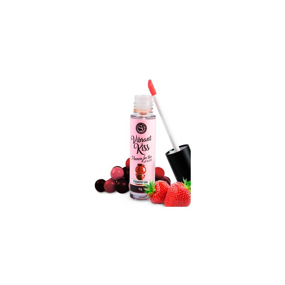 Lip Gloss Vibrant Kiss Flavor Strawberry Gum 1
