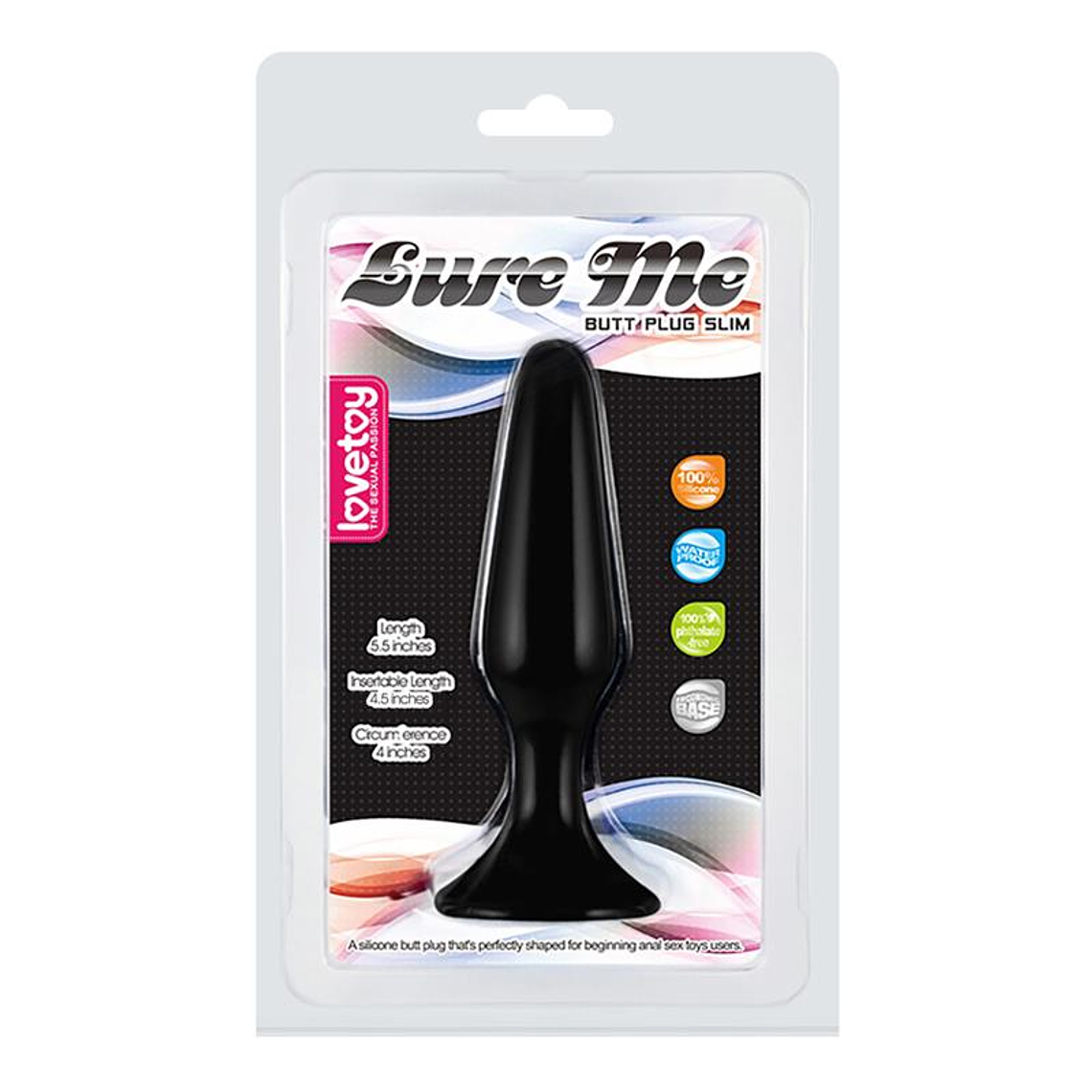 Butt Plug Lure Me Size L Black 7
