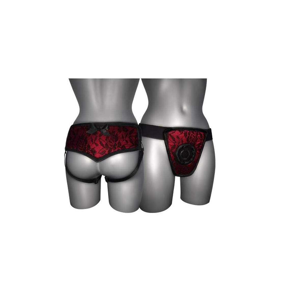 Strap On de Luxe Red With Back S - XL 1