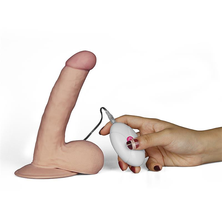 Dildo The Ultra Soft Dude with Vibration 7.5 Flesh 4