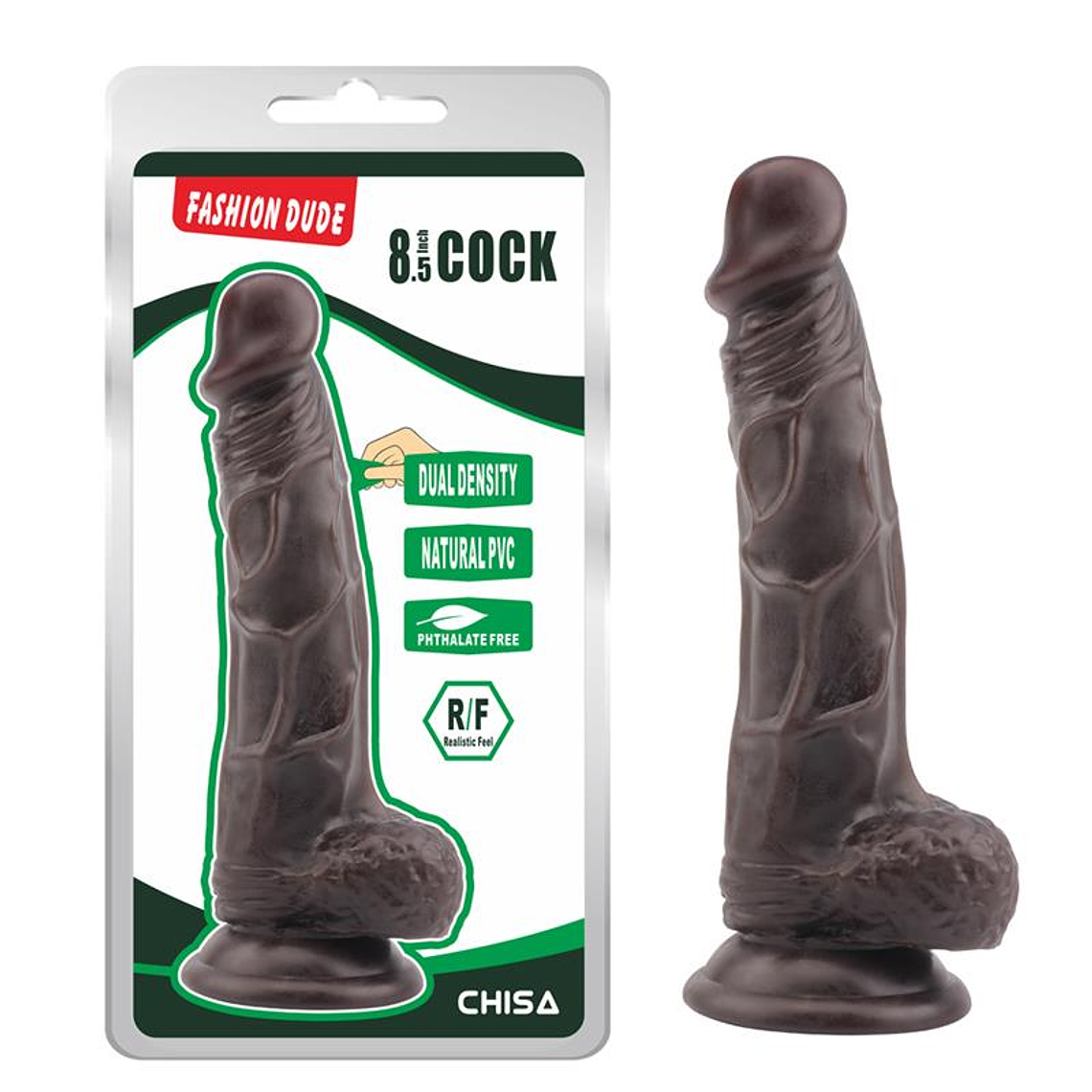 Dildo Dual Density Fashion Dude 21 x 4.1 cm Brown 1