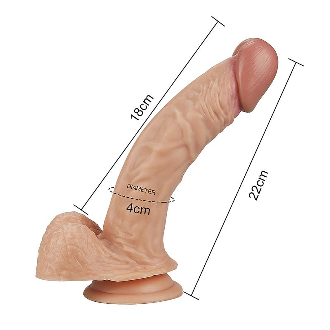 Dildo Real Extreme 8.5 Flesh 4