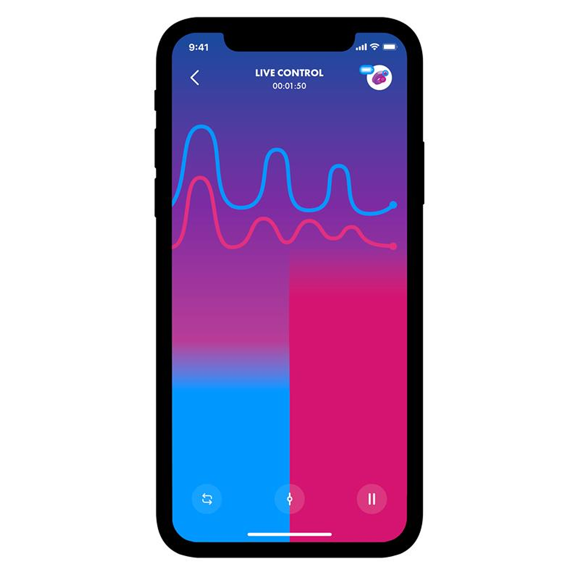 Royal One Vibrating Ring with APP Blue 11