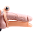 Penis Sleeve with Vibration 15.5 cm Flesh - vignette 3