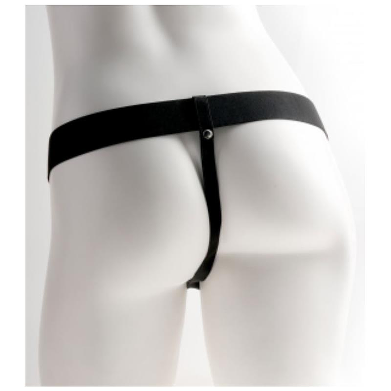 Elastic Strap-On with 9 Hollow Dildo 10 Functions USB Flesh 5