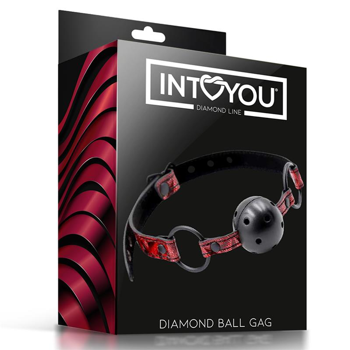 Breathable Gag Ball Diamond Vegan Leather 7