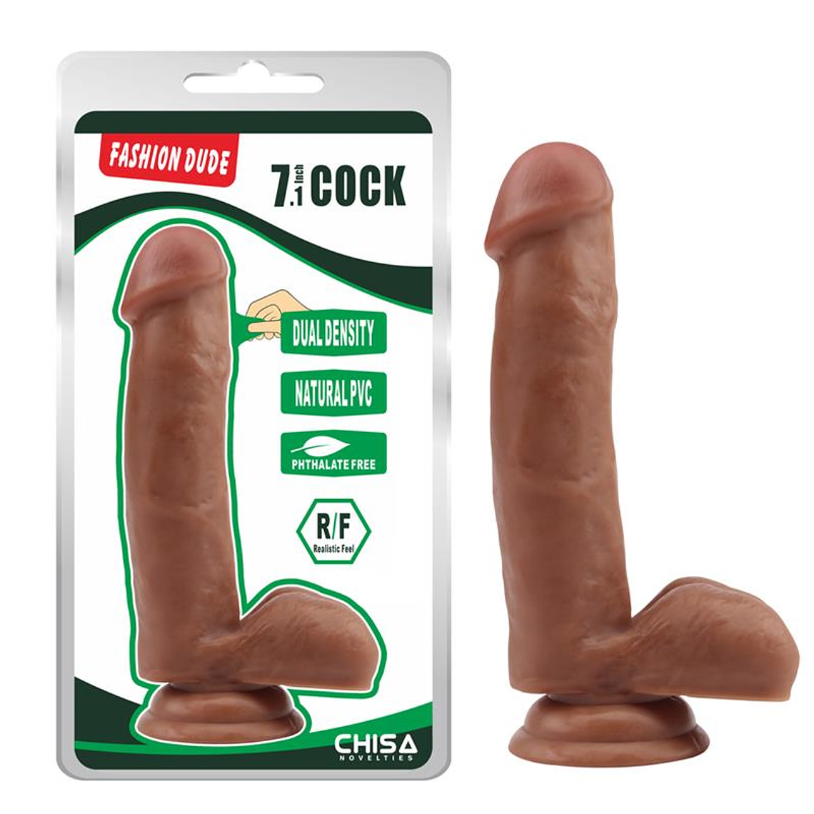 Dildo Dual Density Fashion Dude 17.8 x 4 cm Latin 1