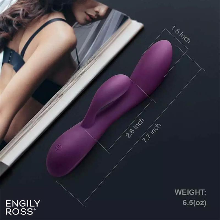 Bacall 3.0 Vibe Injected Liquified Silicone Double Motor USB 6