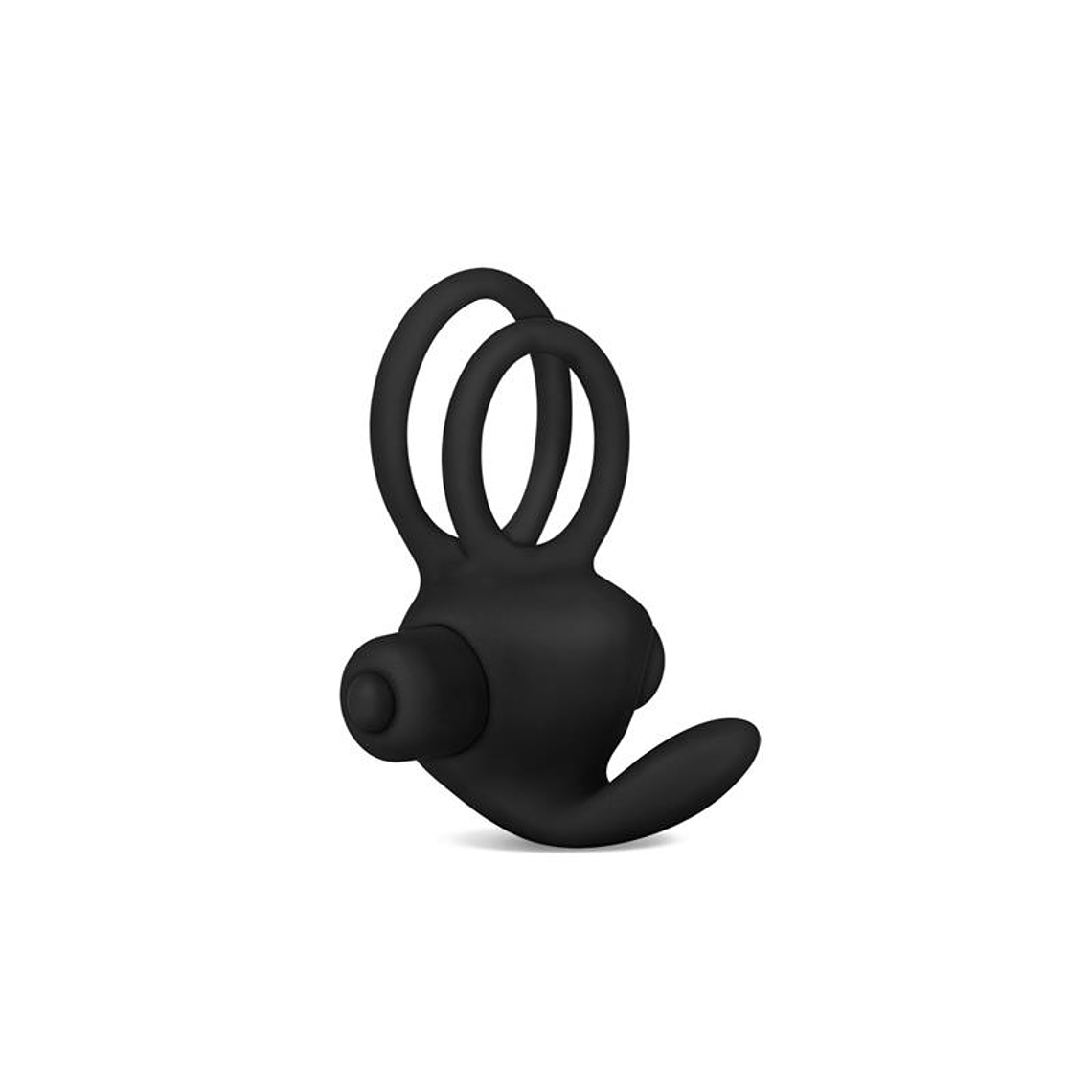Double Vibrating Cockring Power Clit Duo Black 3