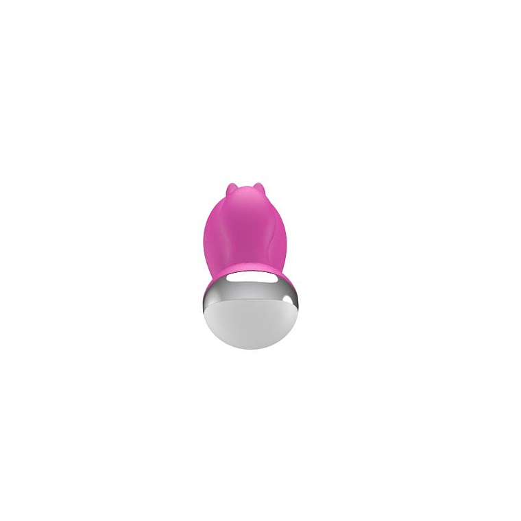 Dual Vibe with Rabbit USB Silicone Pink 7