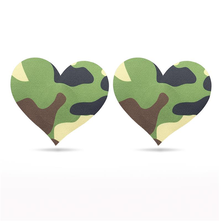 Pack Nipple Covers Star and Heart Camouflage 3