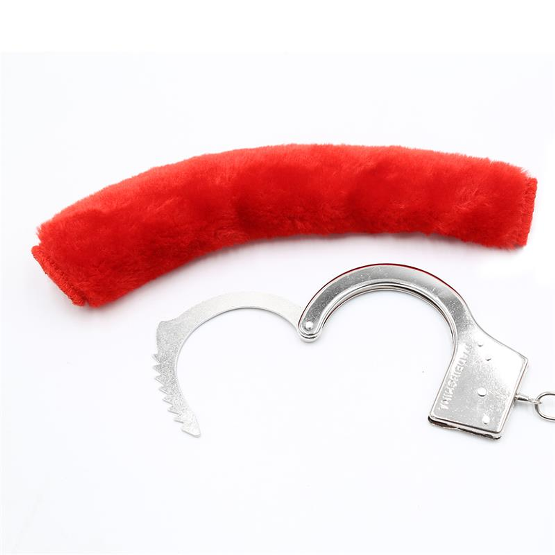 Furry Metal Handcuffs Red 7