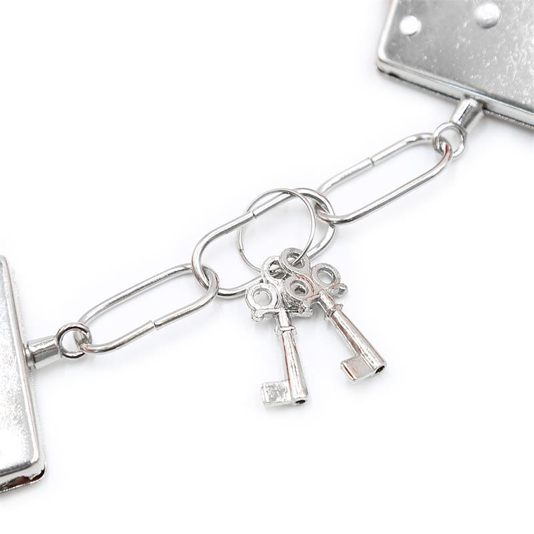 Furry Metal Handcuffs Red 9