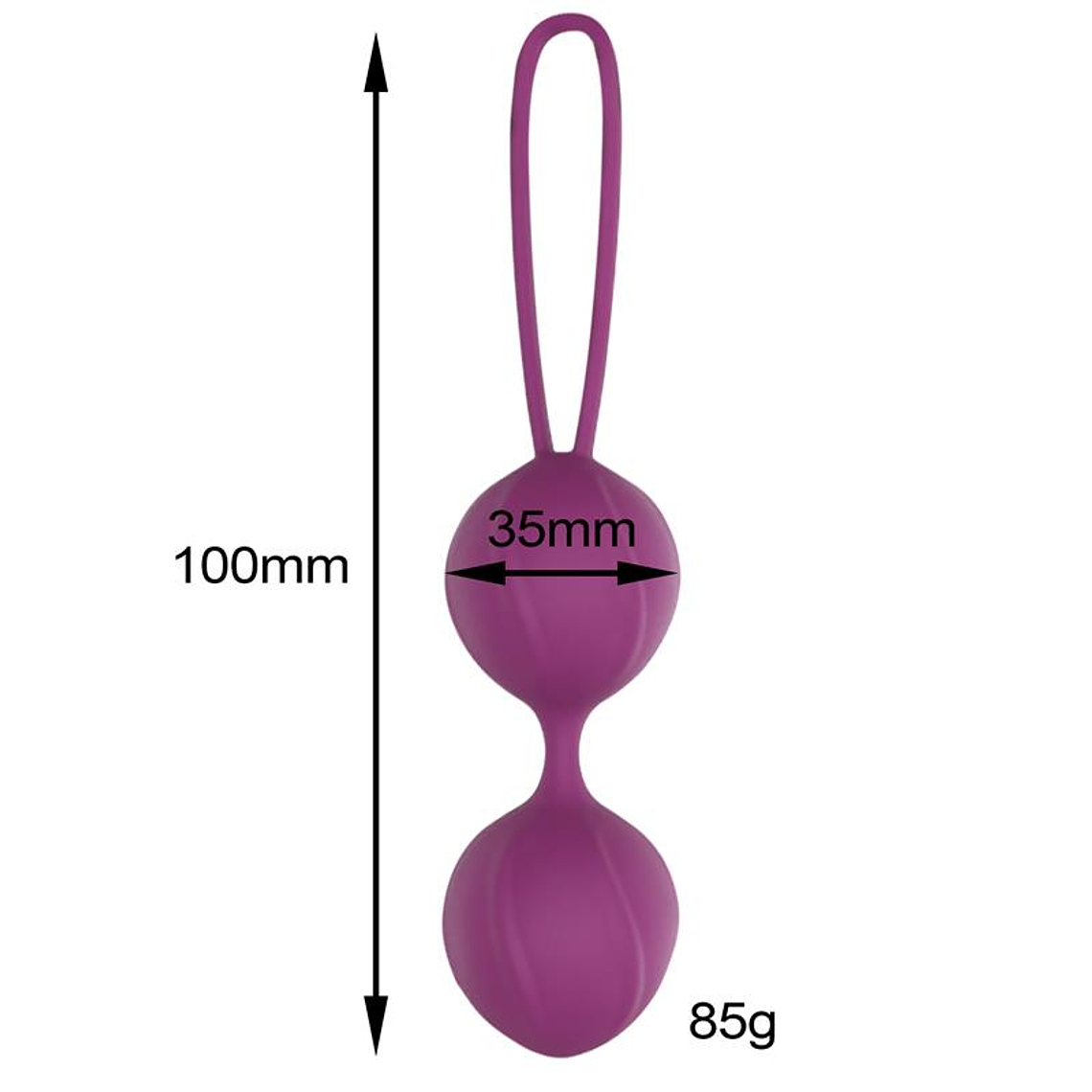 Garbo Double Kegel Ball Silicone Purple 4