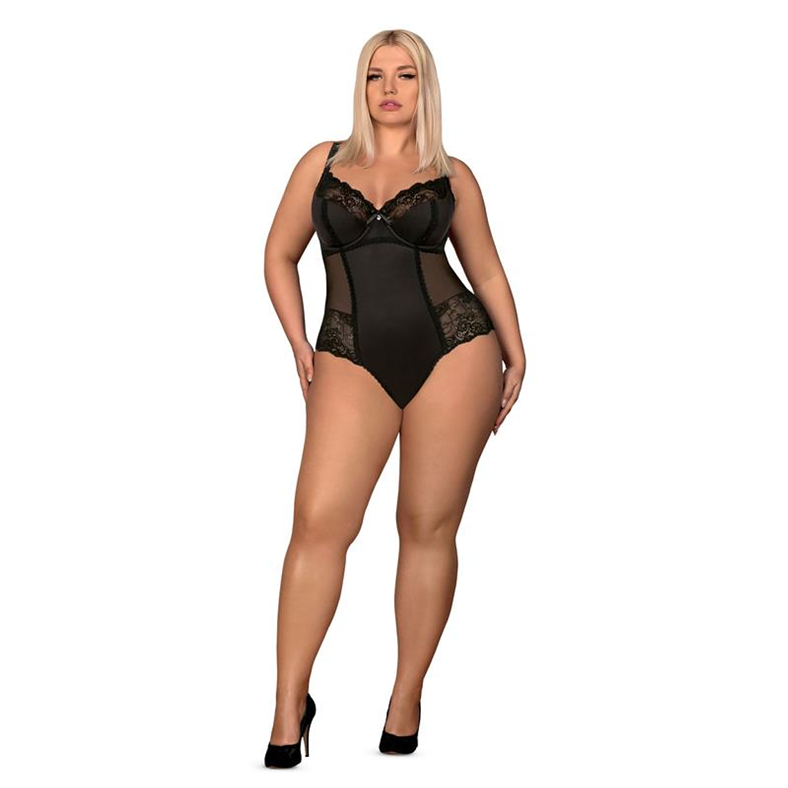 Amallie Lace Bodysuit Black 3