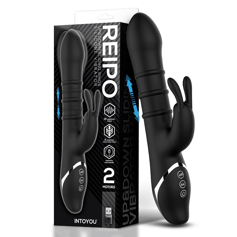 Reipo Vibrator with Up and Down Sliding Rings 1