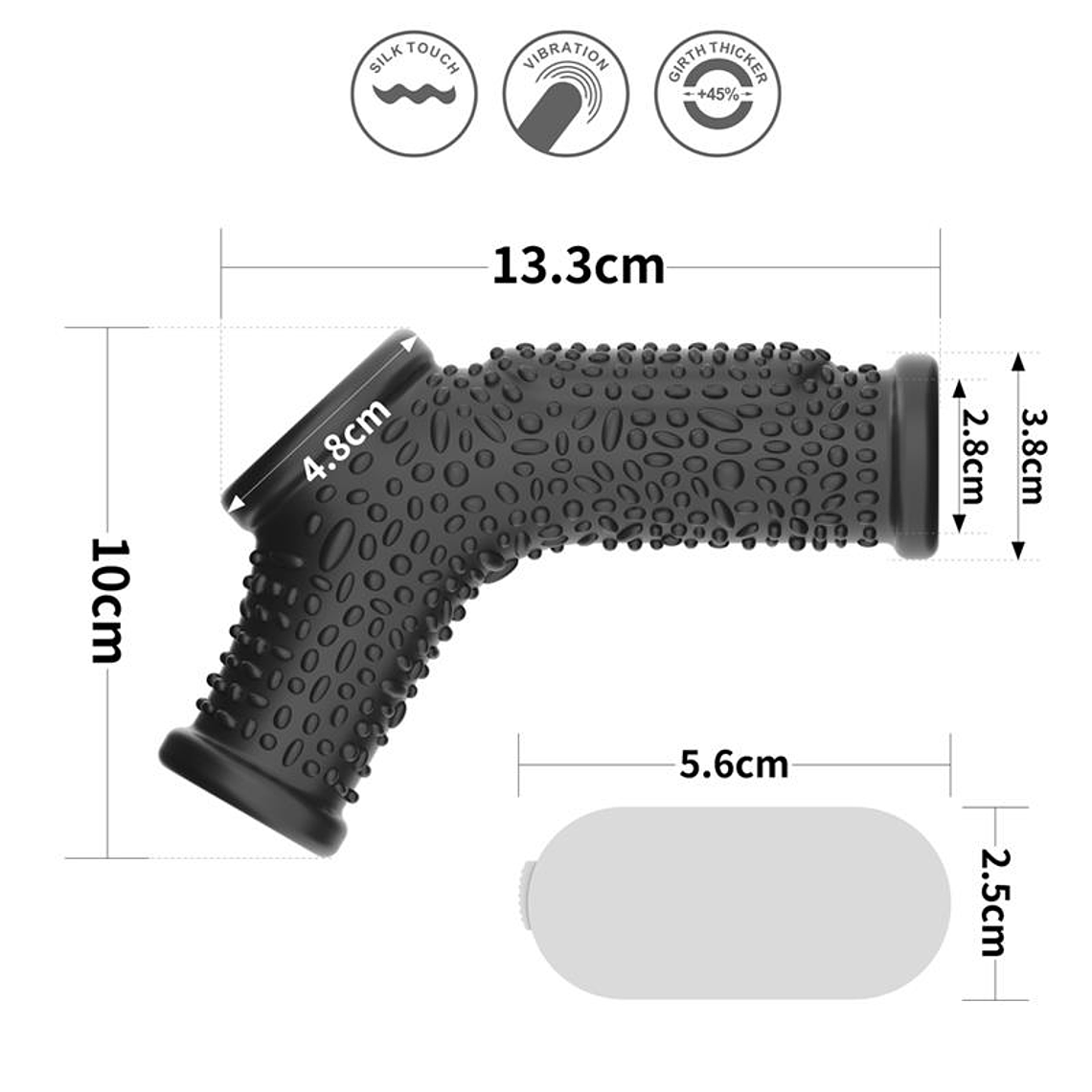 Vibrating Ring for Penis and Scrotum Drip Knights 11