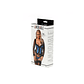 Basque, G-String and Stockings Blue and Black - Thumbnail 2
