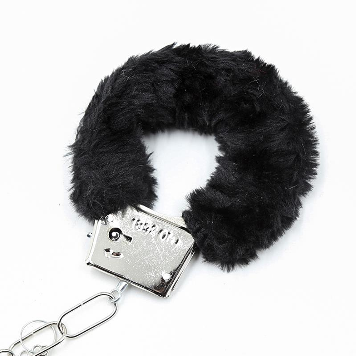 Furry Metal Handcuffs Black 4