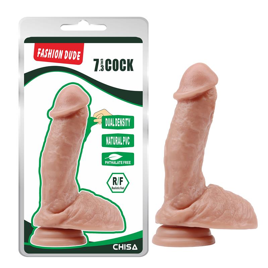 Dildo Dual Density Fashion Dude 7.3 Flesh 1