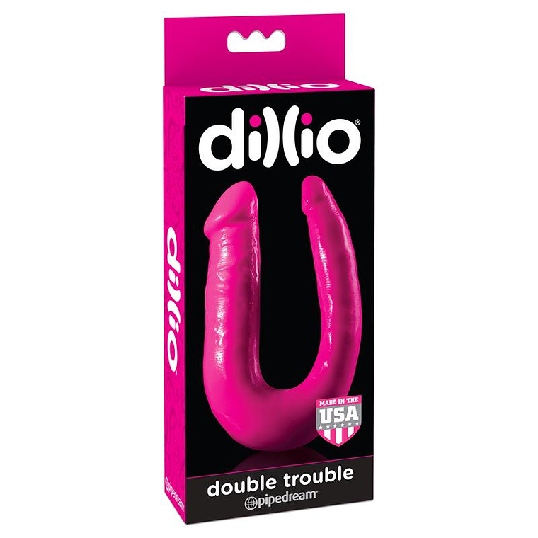 Dildo Double Trouble Pink 4