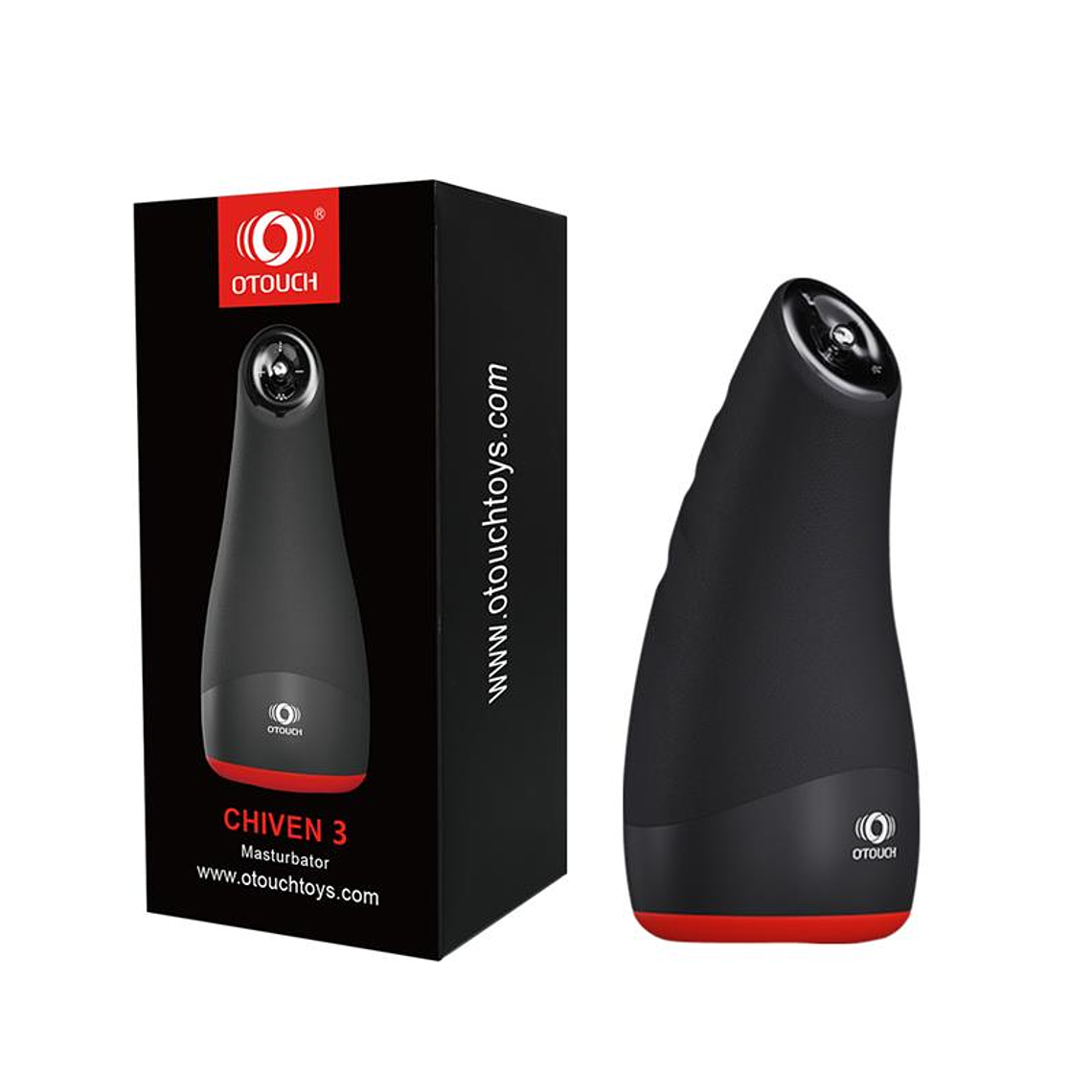 Chiven 3 Male Masturbator Heat Effect Liquid Silicone Black 2