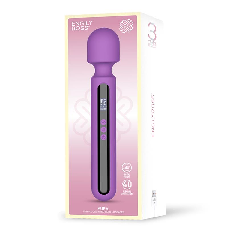 Aura Wand Massager with Digital Led Screen, Big Size and Powerfull 29.5 cm 7