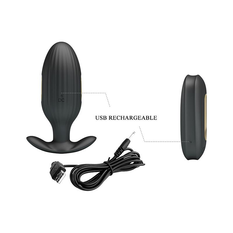 Royal Pleasure Butt Plug with Electro Stimulation USB 9