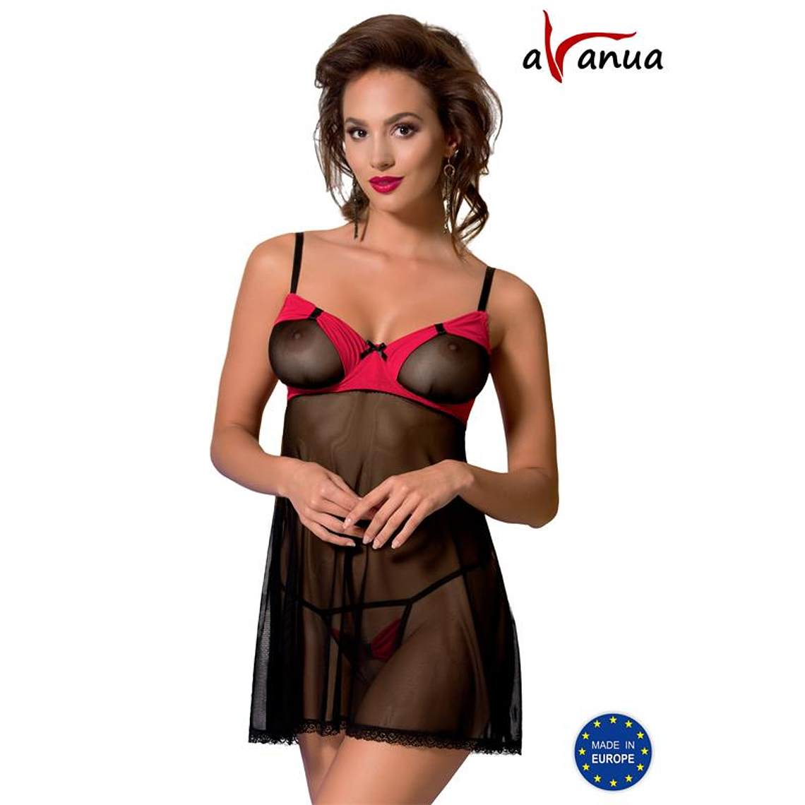 VALENTIN Chemise Black/Red 1