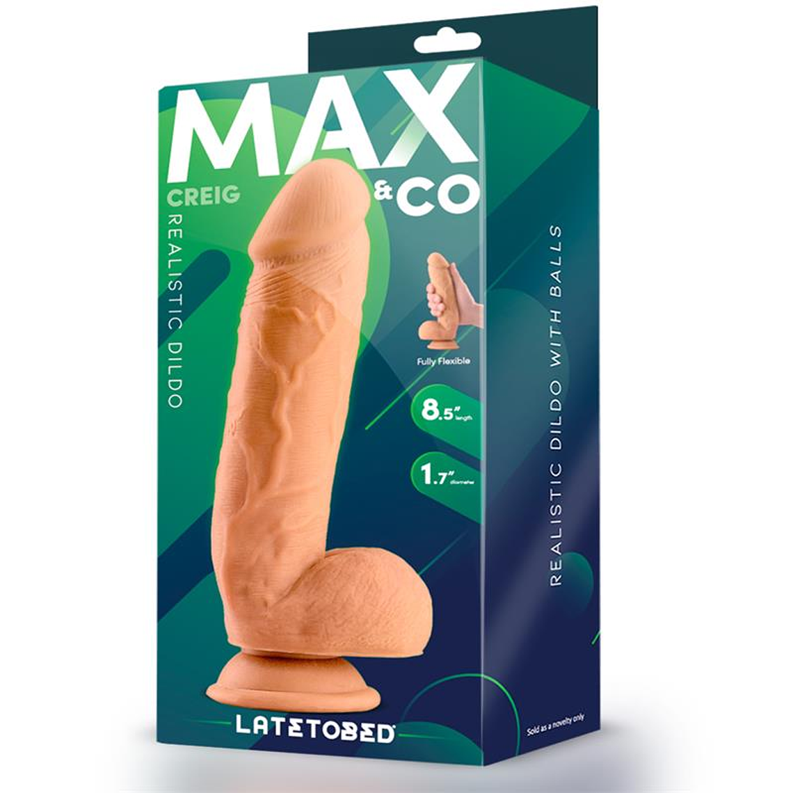 Creig Realistic Dildo with Testicles 8.5 Flesh 4