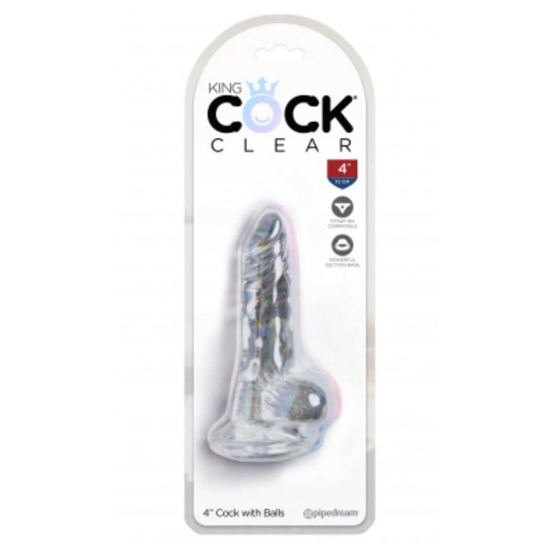 Dildo with Balls Clear 4 Clear 1