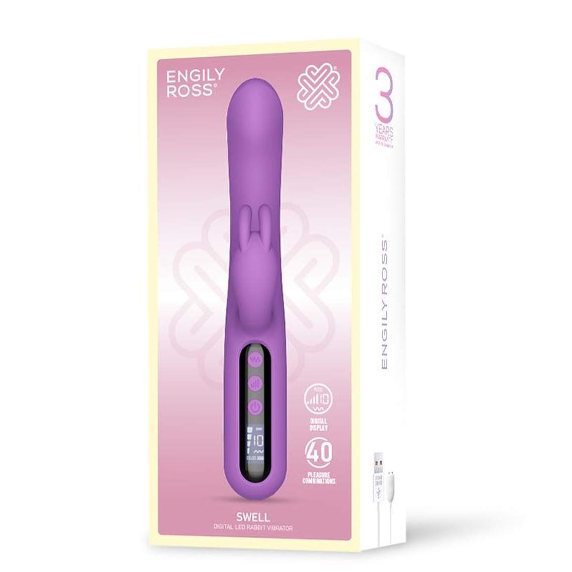 Swell Vibrador con Pantalla Digital Súper Potente 23.2 cm 6
