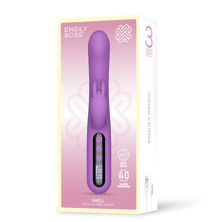 Swell Vibrador con Pantalla Digital Súper Potente 23.2 cm 6