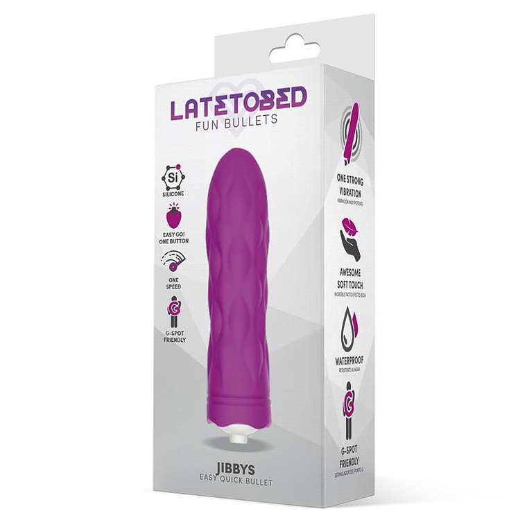Jibbys Easy Quick Vibrating Bullet Silicone Purple 2