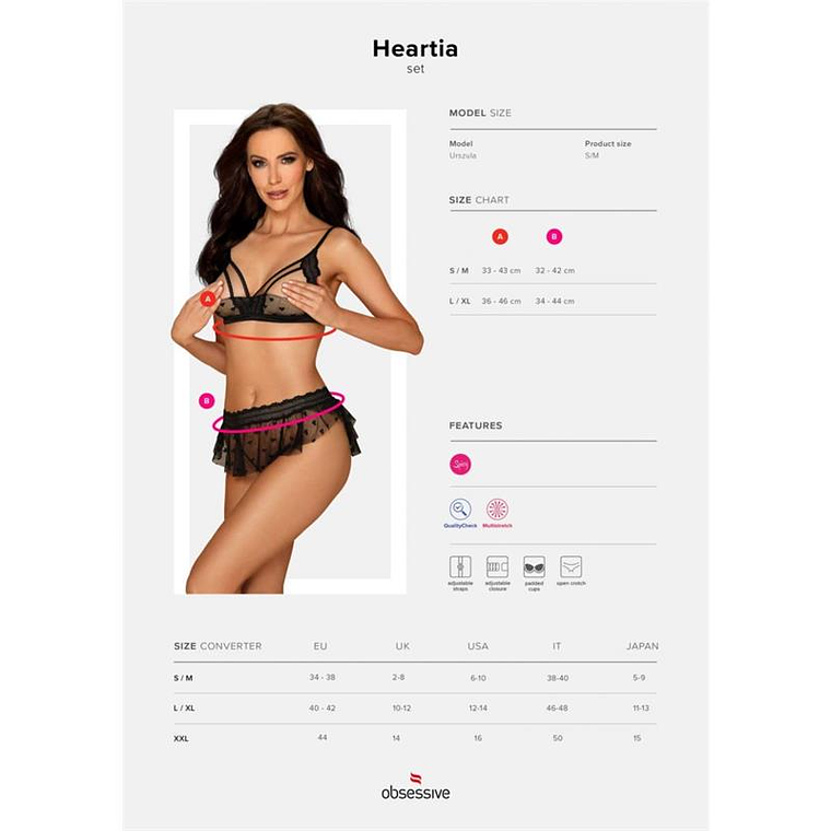 Heartia 3 Pieces Set Black 3