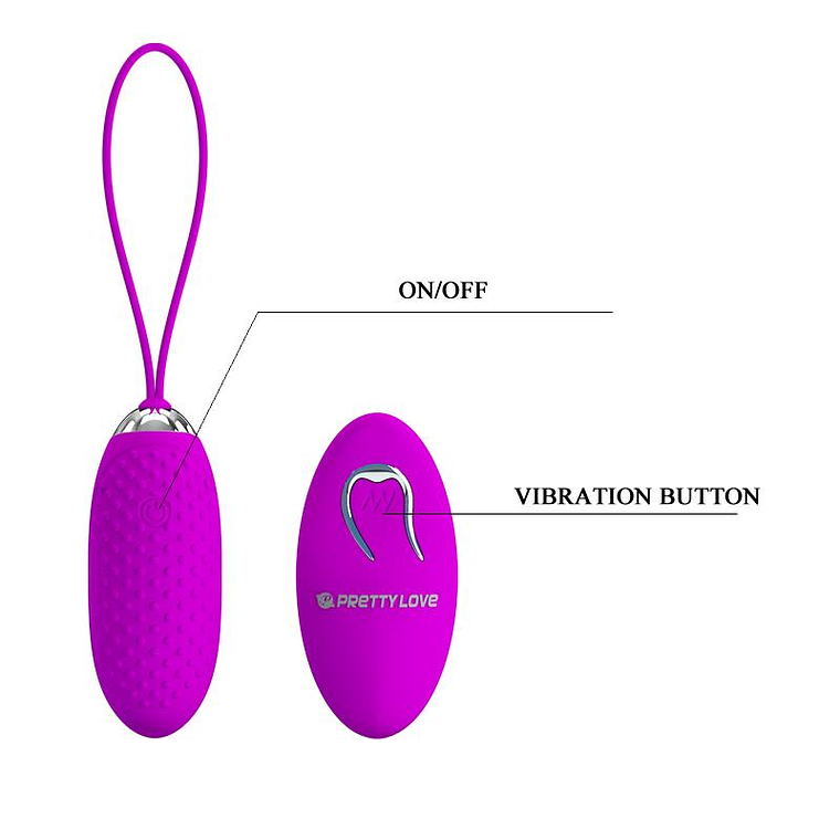 Vibrating Egg Joanna USB Purple 6