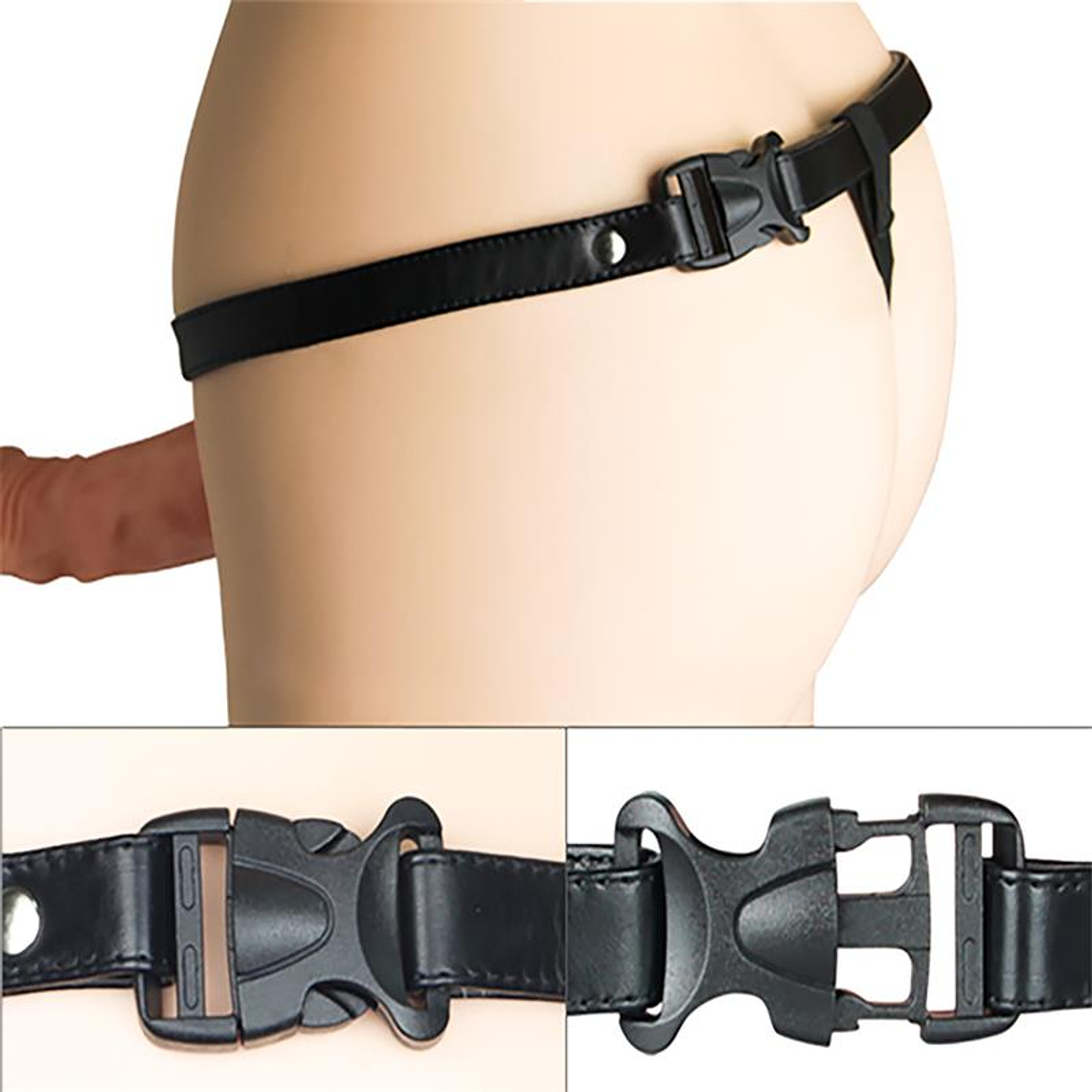 Unisex Hollow Strap On Vibrating 4