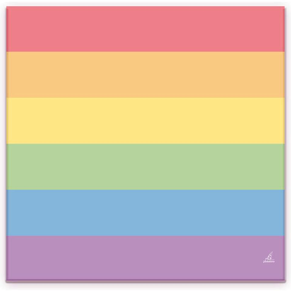 Set of 20 Napkins with the LGBT+ Colors 1