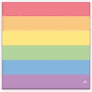 Set of 20 Napkins with the LGBT+ Colors